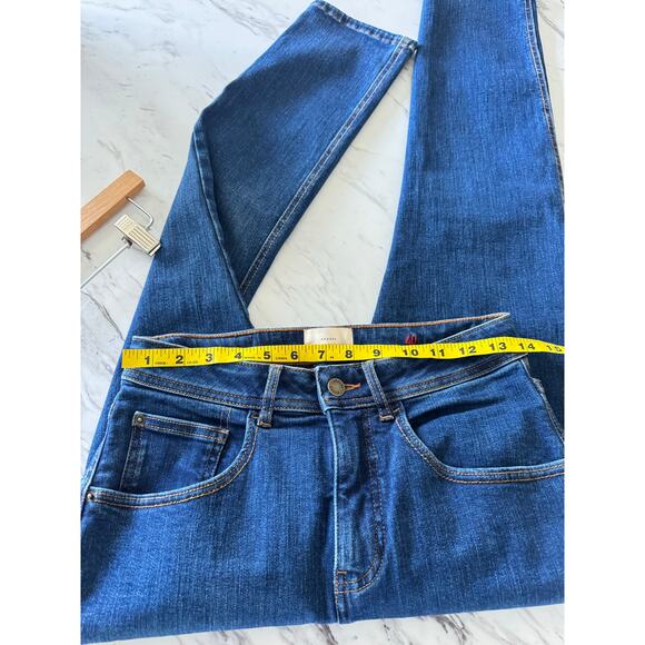 Sézane Women’s Jeans Size 40 US 8 Mid-Rise Straight Leg Denim French Girl Chic - Picture 5 of 6